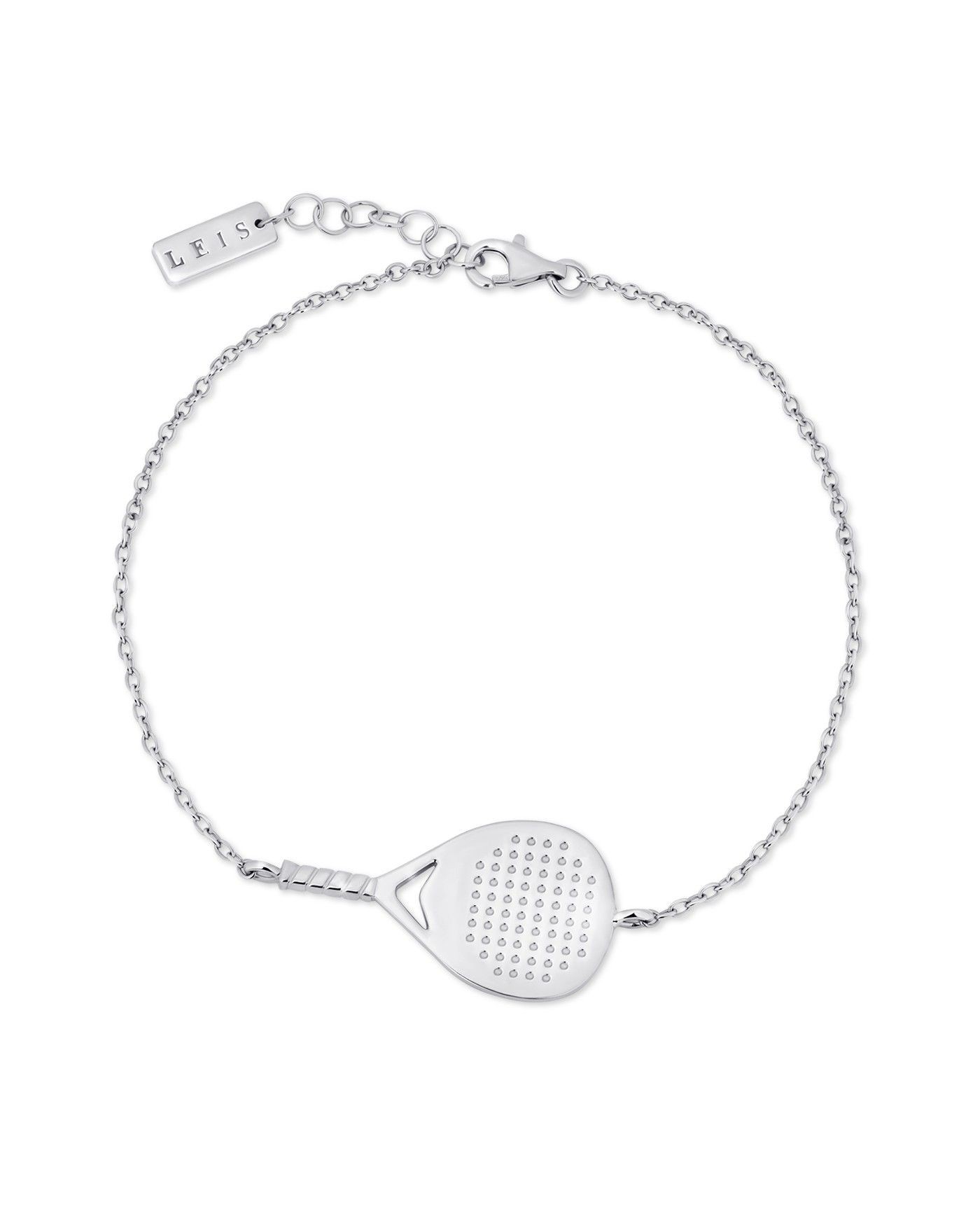 Bracciale Bandeja X3 unisex in argento rodiato  - 3