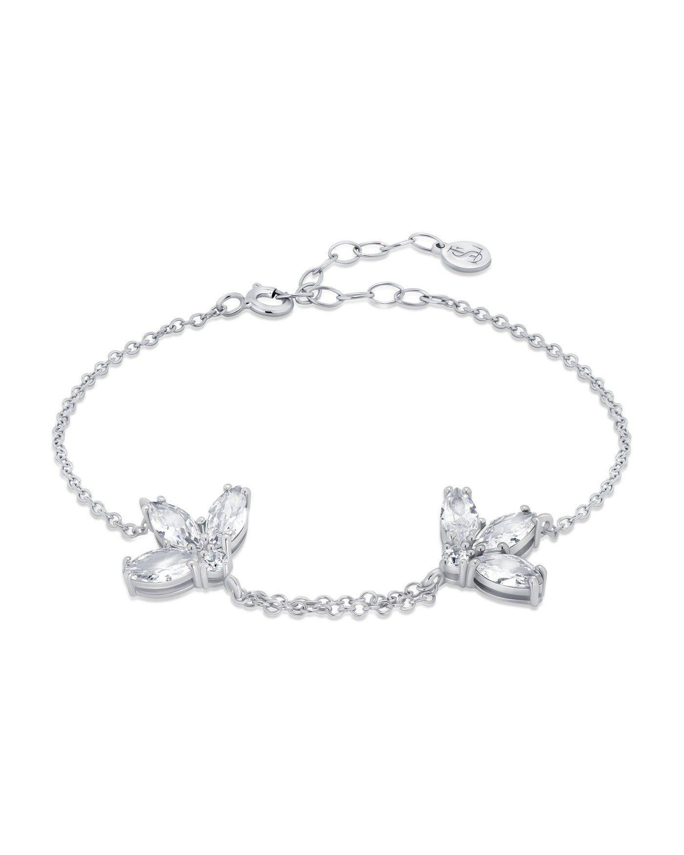 Blume Armband Fiore mit weißen Zirkonia  - 2