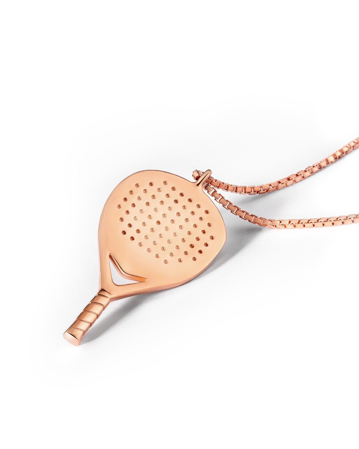 Damen in Rose vergoldeter Padel Armband X3  - 3