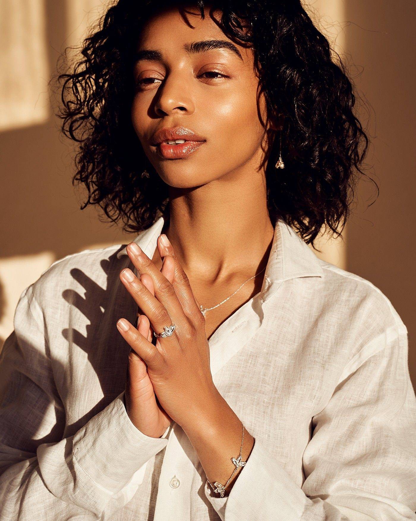 Blume Armband Fiore mit weißen Zirkonia  - 1