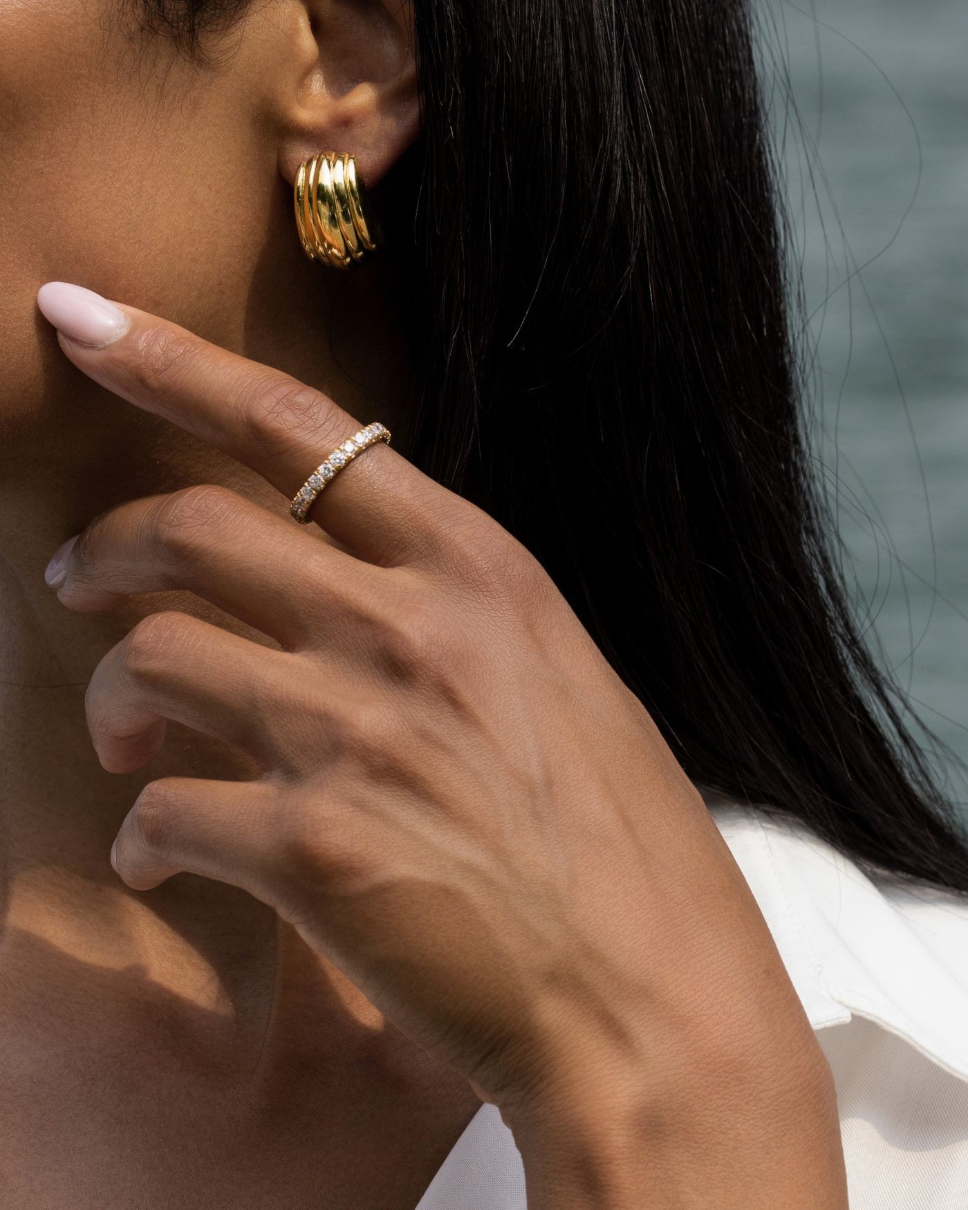 Orecchini Amalfi elettroformati doratura oro 18k  - 2