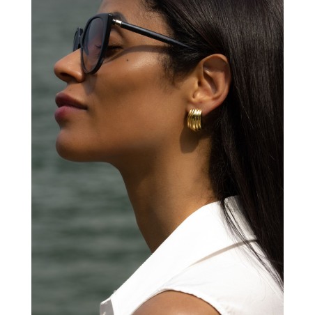 Orecchini Amalfi elettroformati doratura oro 18k  - 3