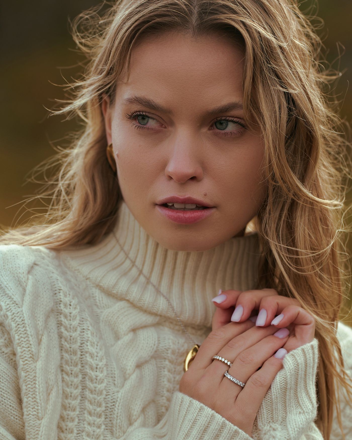 Eternity rhodium-plated Ring with white zircons  - 1