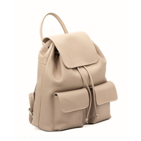 copy of Skórzana torebka typu Shopper Nude  - 6