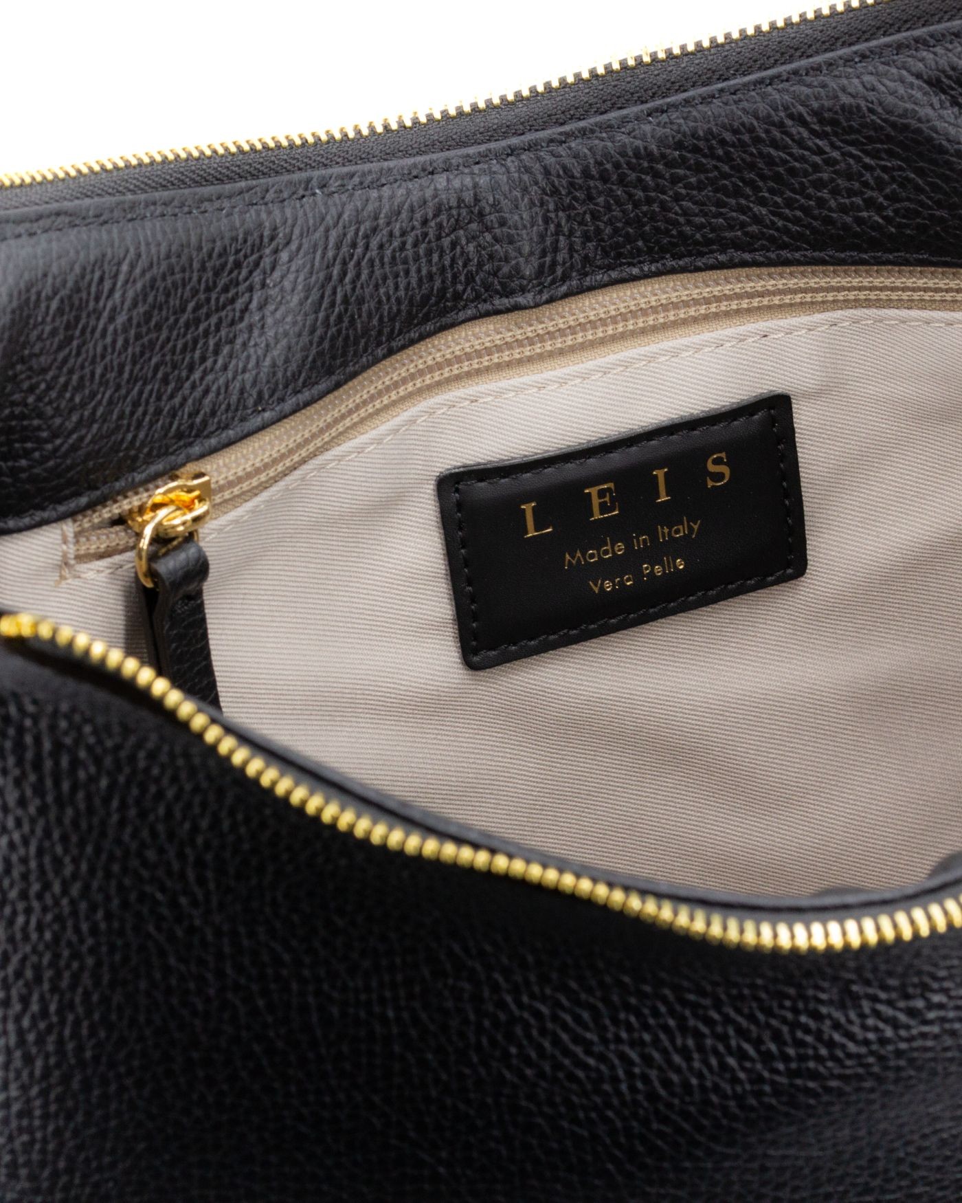 Torebka Shopper nera z włoskiej skóry  - 5