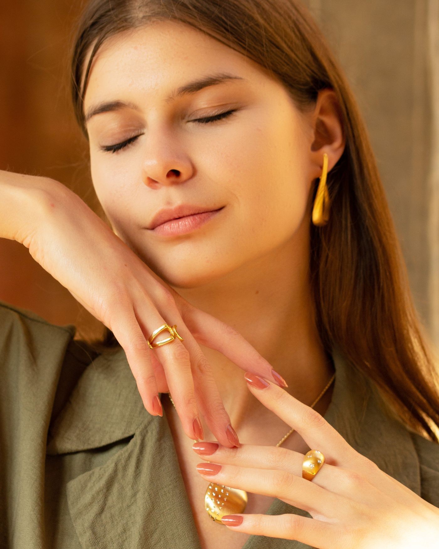 18K vergoldeter Ring Stellare  - 1