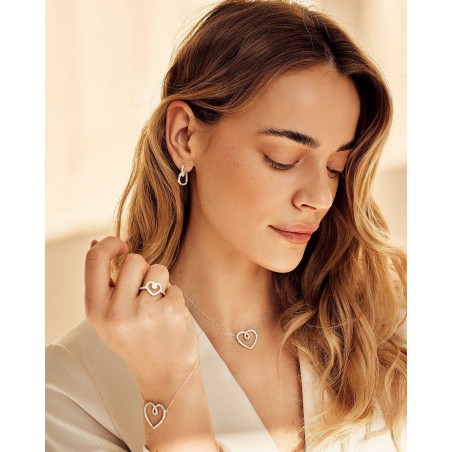 Weiße Herz Armband Eterna  - 4