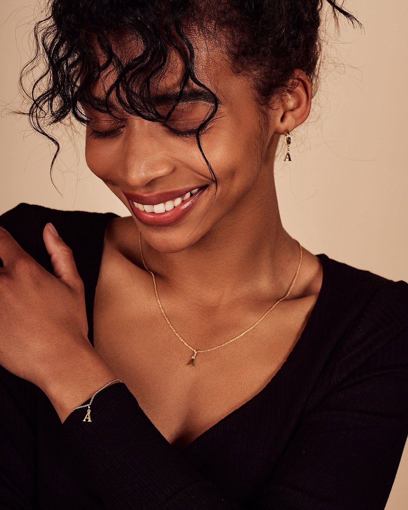 Armband Alfabeto mit weißer Zirkon  - 2