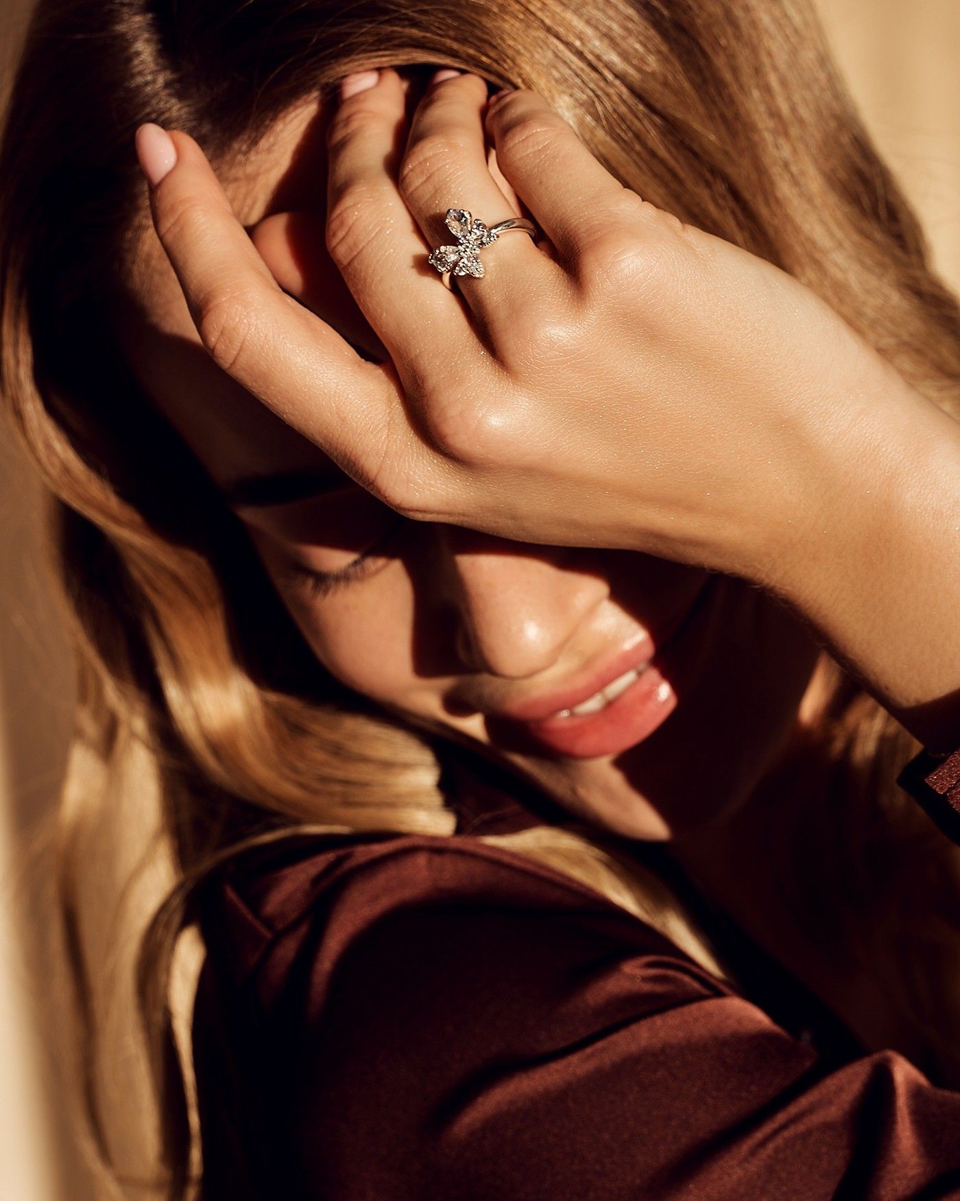 Anello Farfalla con zirconi bianchi  - 4