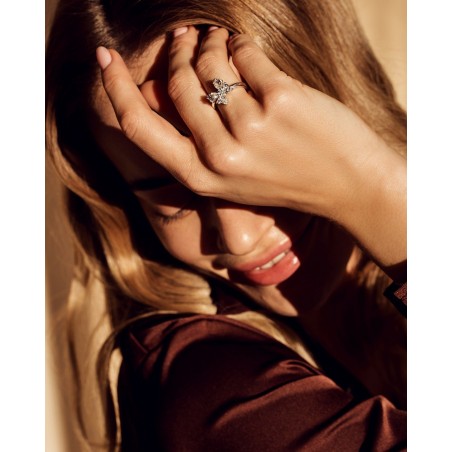 Schmetterlingsring Farfalla mit weißen Zirkonia  - 4