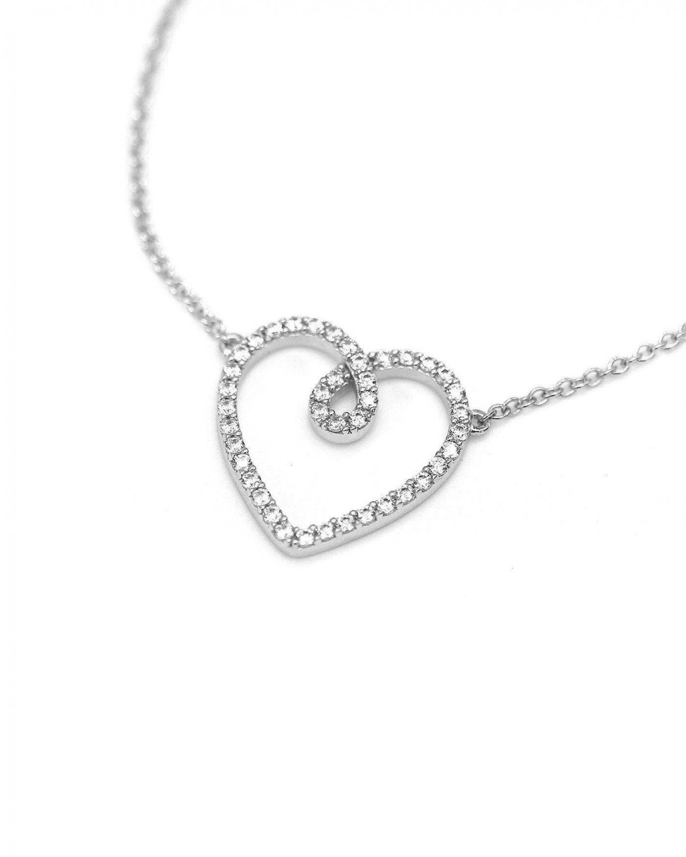 Weiße Herz Armband Eterna  - 3