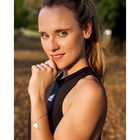 Damen vergoldeter Padel Armband X3  - 1