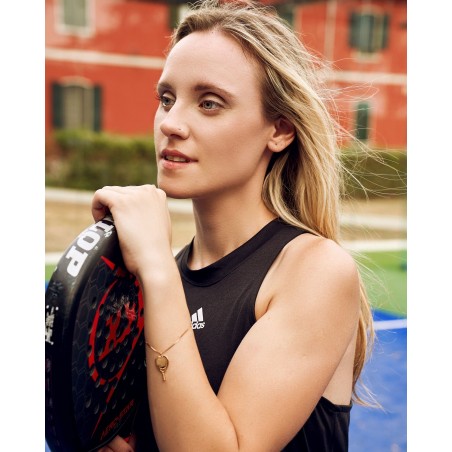 Damen in Rose vergoldeter Padel Armband X3  - 1