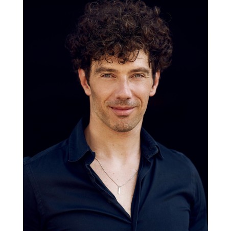 Men's silver Minimal necklace  - 4