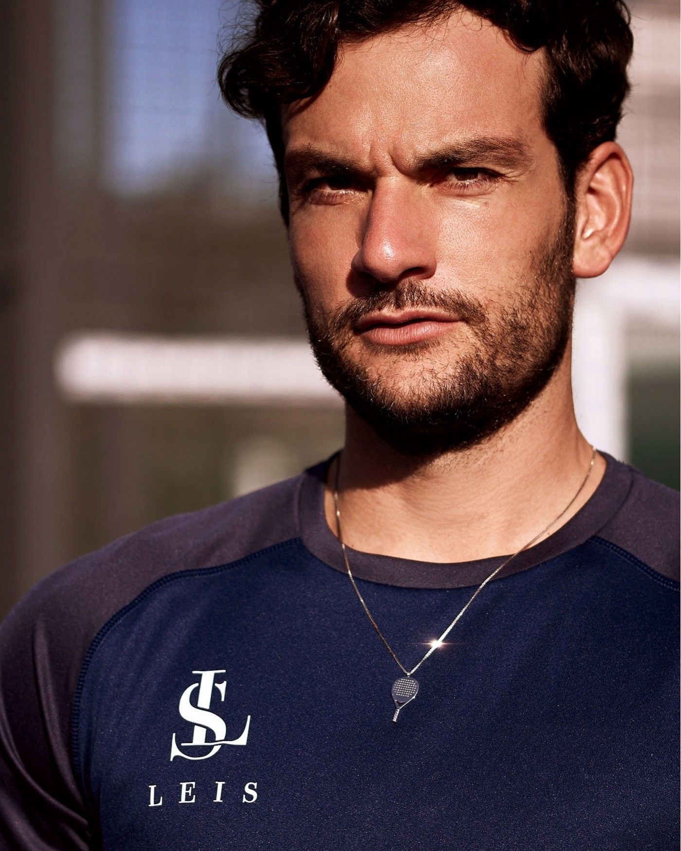 Men's dark silver Padel X3 necklace  - 1