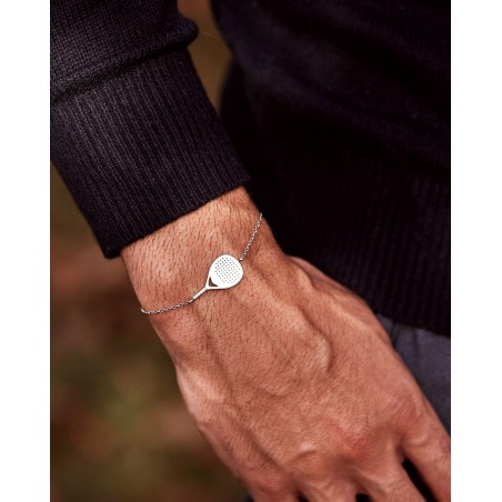 Bransoletka Bandeja X3 z rodowanego srebra unisex  - 4