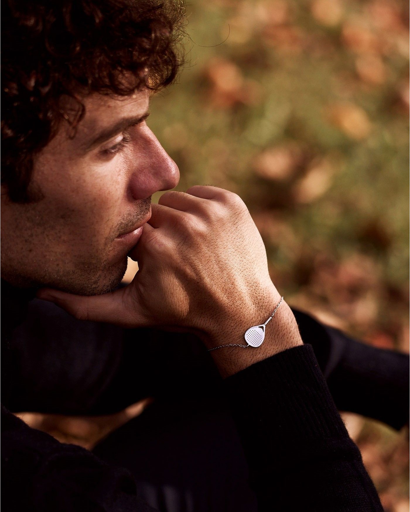 Silver rhodium-plated bracelet Bandeja X3 unisex  - 6