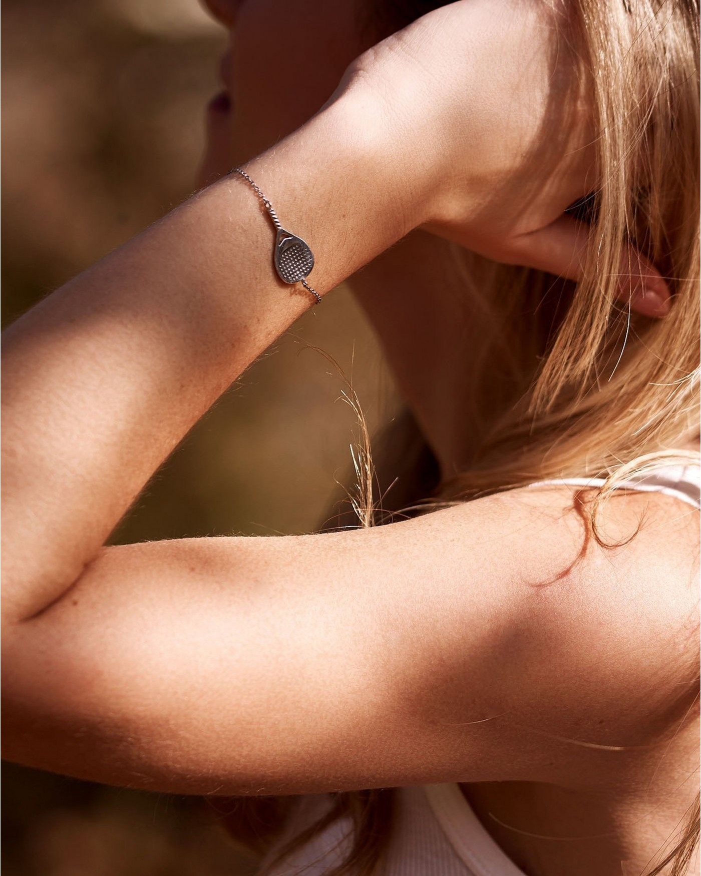 Bracciale Bandeja X3 unisex in argento rodiato  - 1